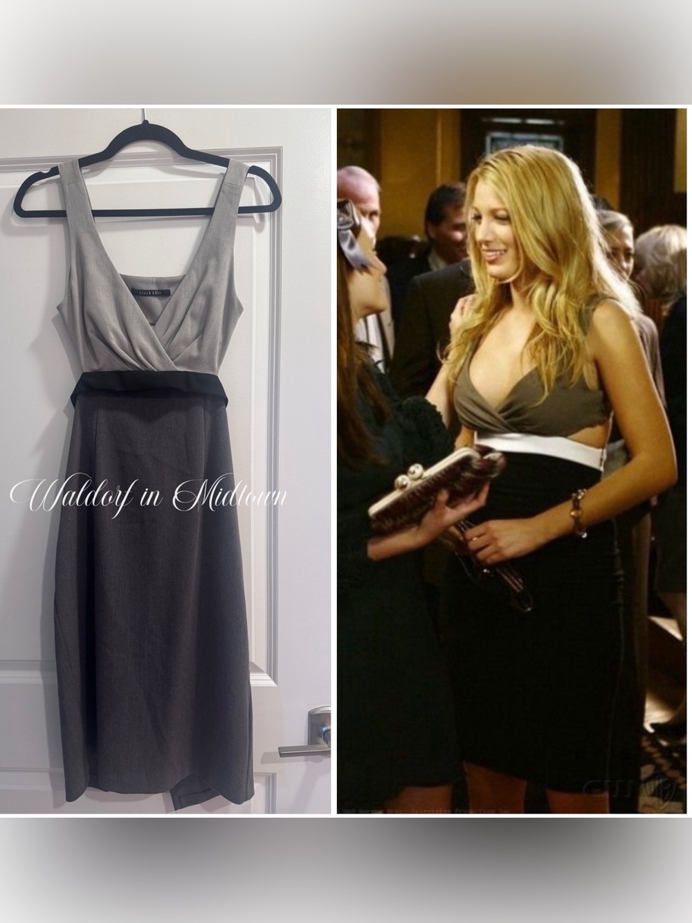 ASO Serena van der Woodsen Black Halo Dress